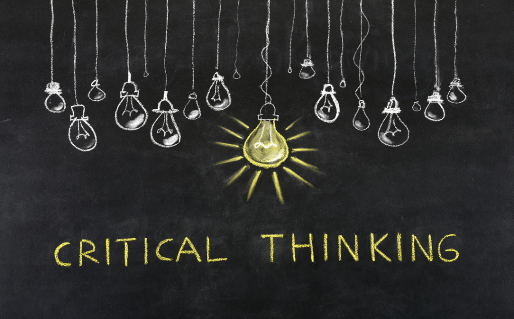 critical thinking as we're taught to do it